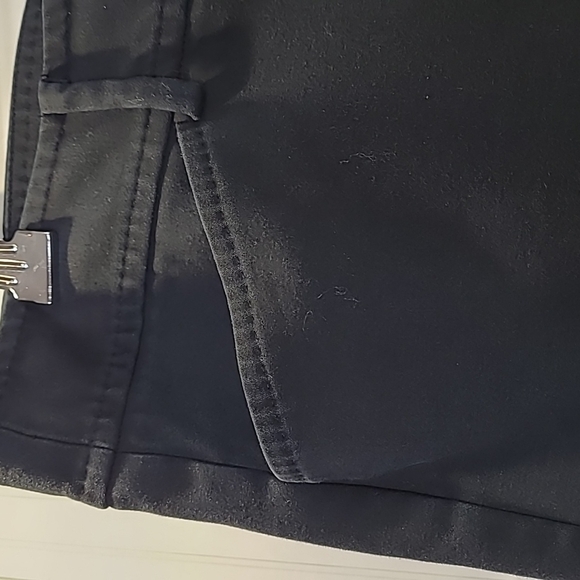 Talbots SZ 16 Hampshire Pants Ankle Flat Front Relaxed Fit Slacks Black - Picture 2 of 11